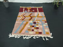 Custom Moroccan Wool Rug | Handmade Boujaad Rug | Vibrant Berber Carpet | Bohemian Tufted Rug 8x10 | Moroccan Rug 9x12 | Custom size rug