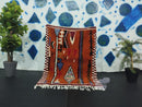 Custom Handmade Orange Moroccan Wool Rug – Bohemian Berber Rug, Boho Décor rug, Custom Sizes rug Available – Perfect Rug Gift by 100kends