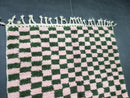 Custom Moroccan Wool Rug - Handwoven Pink and Green Checkered Azilal Rug, Boho Floor Covering, Sizes 3x5 to 15x15 ft by 100kends