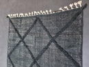 Stunning Handmade Black Moroccan Boujad Rug - Custom Sizes - Boho Contemporary Area Rug - Wool Rug with Fringe Options