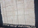 Custom Moroccan Beni Ourain Rug - Handmade Wool Berber Area Rug - Abstract Boho Moroccan Rug for Living Room, Custom Sizes Available