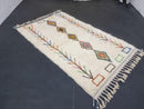 Custom Moroccan Rug - Multicolor Wool Berber Rug with Modern Abstract Design for Living Room - Beni Ourain Style Area Rug by 100kends