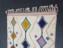 Custom Moroccan Handmade Beni Ourain Rug - 5x7, 8x10, White Berber Rug with Geometric Patterns, Boho Bohemian Style rug by 100kends