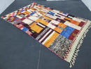 Handmade Moroccan Custom Boucherouite Rug - Unique Berber Azilal Carpet - Wool Rug in Various Sizes - Moroccan Rugs for Home Decor
