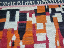 Custom Handmade Moroccan Red Wool Rug - Bohemian Berber Rug for Living Room, Tribal Area Carpet, Beni Ourain, Boho Entryway Rug by 100kends