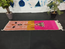 Custom Moroccan Runner Rug - Handmade Wool Boho Runner Rug - 100kends Moroccan Rug for Bedroom, Hallway, or Living Space