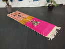 Custom Moroccan Runner Rug - Handmade Wool Boho Runner Rug - 100kends Moroccan Rug for Bedroom, Hallway, or Living Space