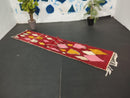 Custom Moroccan Runner Rug | Beni Ourain Wool Rug | Handmade Colorful Moroccan Runner with Fringe Options | Natural Wool Carpet by 100kends