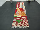 Custom Moroccan Runner Rug | Handmade Wool Carpet Runner | Vibrant Colors | Hallway & Kitchen Rugs | Custom Sizes Available by 100kends