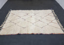 Custom Handmade Moroccan Wool Rug - Berber Beni Ourain Rug for Living Room, Bedroom, or Boho Decor - Available in Custom Sizes