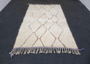Custom Handmade Moroccan Wool Rug - Berber Beni Ourain Rug for Living Room, Bedroom, or Boho Decor - Available in Custom Sizes