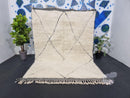 Custom Handmade Moroccan Beni Ourain Wool Rug | Berber Boho Rug | Bohemian Antique Rug | Custom Sizes | Moroccan Rugs by 100kends