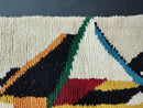 Custom Moroccan Rug - Handmade Wool Berber Carpet - Abstract Gray & White Azilal Rug - Large Area Moroccan Carpet - Custom Made Berber Rug
