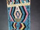 Handmade Moroccan Rug - Blue and Pink Boho Rug - Custom Rug Size - Colorful Tufted Rug - Soft Beni Ourain 6x10 - Modern Rug 9x12 by 100kends