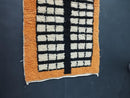 Custom Moroccan Rug - Black and White Wool Rug, Handmade Squares Design, Living Room Rug, Custom Size Moroccan Wool Rug By 100kends