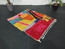 Custom Handmade Moroccan Red Boujaad Wool Rug | Boho Wall Decor | Gold Bedroom Rug | Area Red Berber Carpet | Moroccan Custom red rug