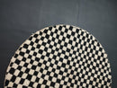 Handmade Moroccan Round Rug – Custom Wool Checkered Area Rug, Boho Living Room & Bedroom Décor, Cozy Gift for Her and Housewarming Present