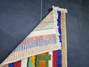 Handmade Moroccan Wool Runner Rug – Authentic Berber Shag Rug for Hallway, Entry, Kitchen – Custom Sizes, Fringe Options Available