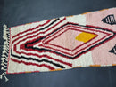 Custom Moroccan Runner Rug - Colorful Boujaad Berber Rug, Wool Stair Runner, Moroccan Rug Runner, Beni Ourain Handmade Rug by 100kends