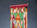 Custom Moroccan Runner Rug - Handmade Green Berber Hallway Rug 2.7 x 24.6 ft ( 85 x 750 cm )
