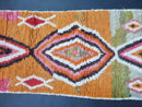 Custom Moroccan Runner Rug - Orange Berber Wool Rug, Beni Ourain Runner for Stairs & Hallway, Long Moroccan Runner 10-12ft by 100kends
