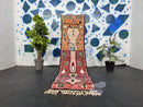 Authentic Moroccan Shag Runner Rug - Bohemian Berber Entryway Rug - Custom Sizes Available - Handmade Hallway & Kitchen Runner