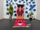Custom Handmade Moroccan Runner Rug | Berber Narrow Striped Carpet | Kitchen Rug Runner | 100kends Rug | Washable Runner Rug