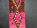Custom Colorful Moroccan Wool Runner Rug – Beni Ourain Teppich – Long Carpet for Hallways – Natural Wool Moroccan Runner Rug