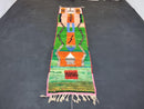 Custom Moroccan Berber Runner Rug - Handmade Wool Narrow Runner Carpet - Perfect Kitchen, Hallway, or Entryway Rug by 100kends
