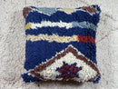 Handmade Moroccan Bohemian Pillow Cover - Kilim Decorative Throw Pillow Cover 17 Inches - Wool Jute Cushion Cover - Best Gift for Home Decor