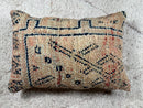 Morocan Wool Pillow 24x16 – Handmade Neutral Throw Pillow for Minimalist Rustic Decor, Artisan Earthy Accent Cushion, Boho Style by 100kends