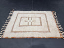 Custom Moroccan Rug - 9x12 Moroccan Rug Wool - Shaggy White Boujaad Carpet - Soft Moroccan Rug for Living Room - Morocacn rug By 100kends