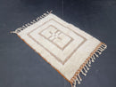 Custom Moroccan Rug - 9x12 Moroccan Rug Wool - Shaggy White Boujaad Carpet - Soft Moroccan Rug for Living Room - Morocacn rug By 100kends