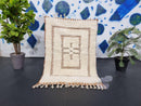 Custom Moroccan Rug - 9x12 Moroccan Rug Wool - Shaggy White Boujaad Carpet - Soft Moroccan Rug for Living Room - Morocacn rug By 100kends