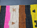 Handmade Colorful Moroccan Rug - Authentic Wool Berber Rug - Azilal Carpet - Black Berber Rug - Custom Traditional Moroccan Carpet