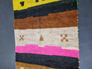 Handmade Colorful Moroccan Rug - Authentic Wool Berber Rug - Azilal Carpet - Black Berber Rug - Custom Traditional Moroccan Carpet