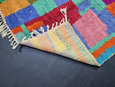 Custom Moroccan Rug - Hand-Knotted Beni Ourain Rug, Fluffy Wool Berber Carpet, Authentic Handmade Moroccan Rug, Custom Size Rug by 100kends