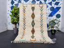 Handmade Custom Moroccan Rug - Wool Beni Ourain Rug, Bohemian Berber Carpet, Large Area Rug, Authentic Abstract Moroccan Rugs by 100kends