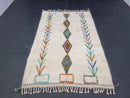 Handmade Custom Moroccan Rug - Wool Beni Ourain Rug, Bohemian Berber Carpet, Large Area Rug, Authentic Abstract Moroccan Rugs by 100kends
