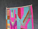 Hand-Knotted Moroccan Berber Rug - Pink Beni Ourain Carpet, Colorful Wool Rug for Living Room & Bedroom - Custom Handmade Morocco Rug