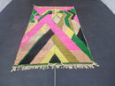 Custom Moroccan Wool Rug - Handmade Berber Carpet, Pink Boho Rug, Authentic Moroccan Area Rug, Custom Size Beni Ourain Rug by 100kends