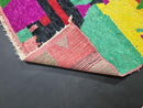 Custom Moroccan Rug - Handwoven Beni Ourain Rug, Colorful Oushak Wool Rug, Bohemian Living Room Carpet, Yellow & Green Morocco Rug
