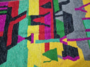 Custom Moroccan Rug - Handwoven Beni Ourain Rug, Colorful Oushak Wool Rug, Bohemian Living Room Carpet, Yellow & Green Morocco Rug