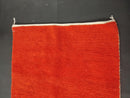 Custom Handmade Moroccan Red Wool Rug | Boho Berber Rug with Fringes | Custom Sizes 3x5 ft to 15x15 ft | Custom Wool Red rug by 100kends