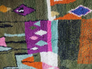Custom Moroccan Wool Rug - Colorful Berber Boujaad 8x10 Area Rug, Checkered Beniourain Carpet, Large All-Wool Handmade Rug, Custom Sizes