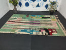 Custom Handmade Colorful Morocan Wool Rug - Berber Boujaad Green Carpet - 8x10 Beniourain Rug, Large Area Rug, Antique Style rug by 100kends