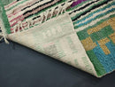 Custom Handmade Colorful Morocan Wool Rug - Berber Boujaad Green Carpet - 8x10 Beniourain Rug, Large Area Rug, Antique Style rug by 100kends