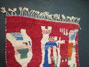 Custom Red Moroccan Wool Rug - Gorgeous Berber Shag Carpet - Handmade Area Rugs for Living Room, Bathroom, or Bedroom (3x5 to 15x15)