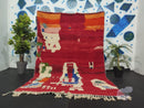 Custom Red Moroccan Wool Rug - Gorgeous Berber Shag Carpet - Handmade Area Rugs for Living Room, Bathroom, or Bedroom (3x5 to 15x15)