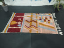 Custom Moroccan Wool Rug | Handmade Boujaad Rug | Vibrant Berber Carpet | Bohemian Tufted Rug 8x10 | Moroccan Rug 9x12 | Custom size rug